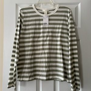 H&M Stripe Long Sleeve Top